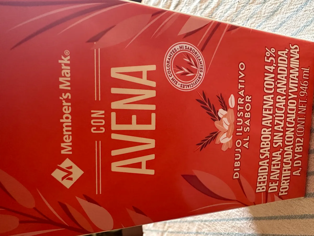 Leche de avena